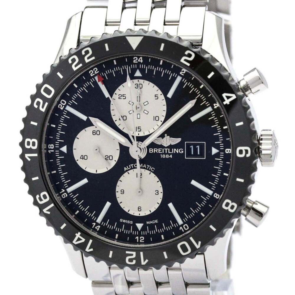 BREITLING Chronoliner Chronograph Steel Automatic Mens Watch Y24310 Polished
